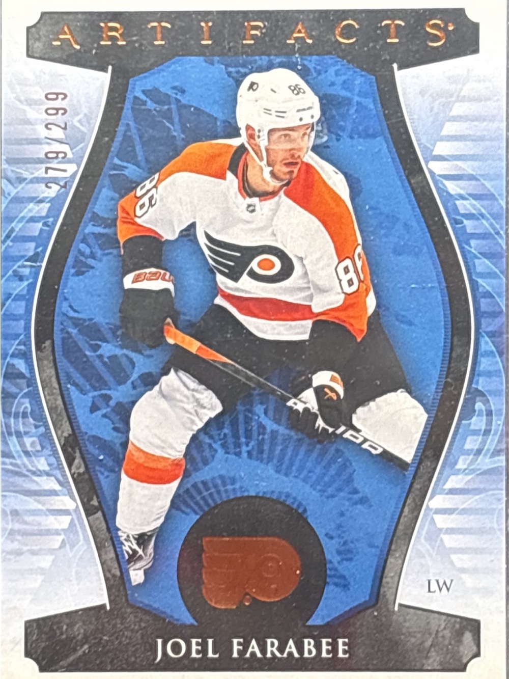 Upper Deck Joel Farabee Philadelphia Flyers Trading Card - LE 279/299